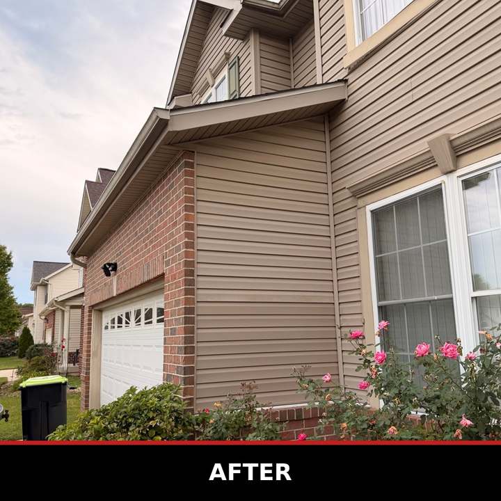 Siding replacement, after photo
